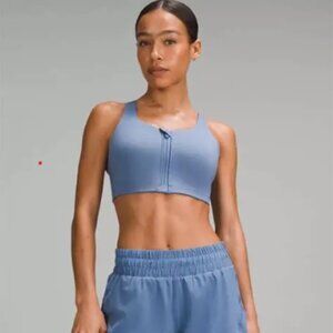 Lululemon Energy Bra High Support Zip-Front *High Support, B–G Cups Oasis Blue